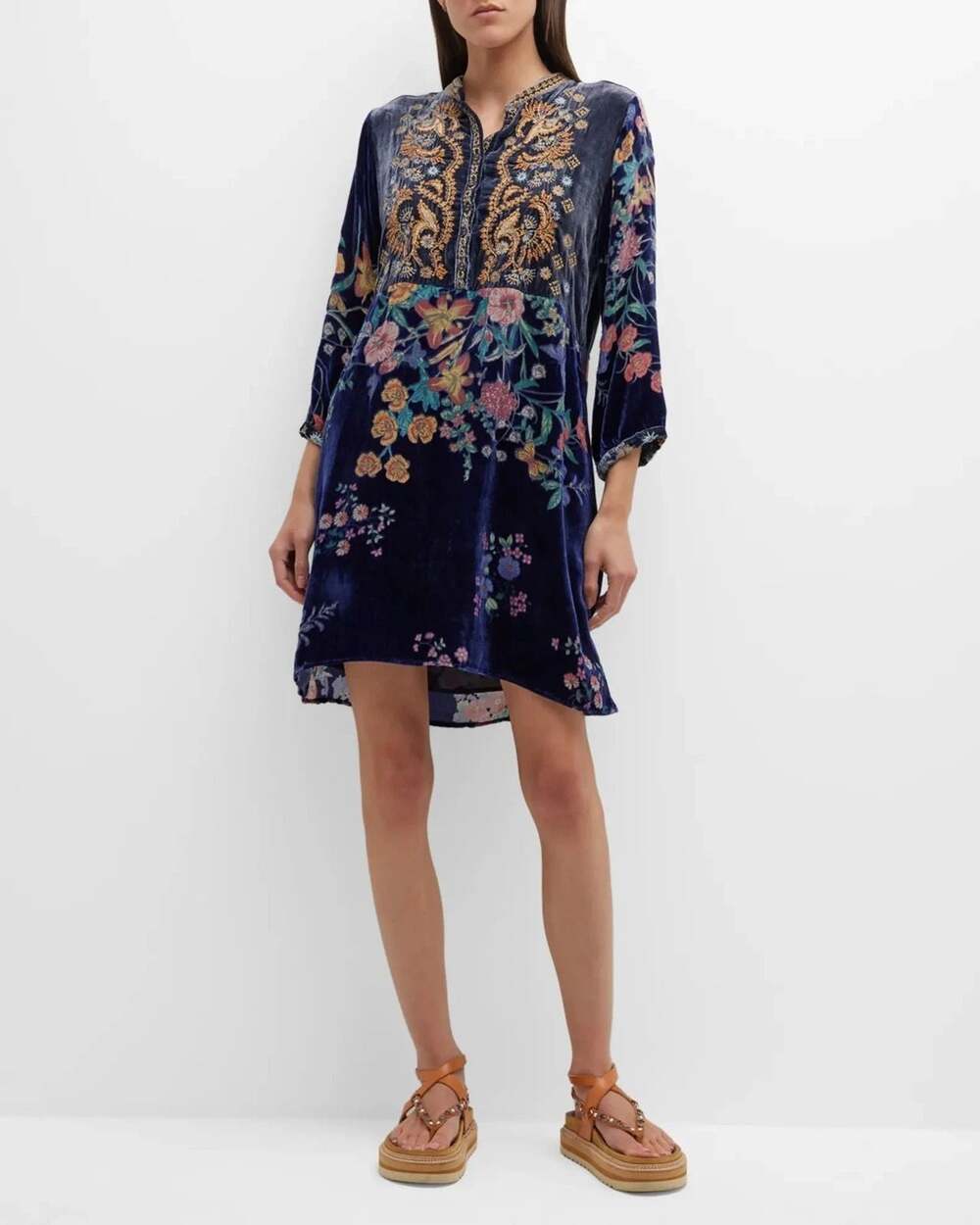 Johnny Was Bouquet Burnout Gweneth Dress M